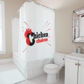 kiptypografie douchegordijn (In situ)