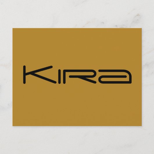 Kira, karakter van Orphan Black, geometrische lett Briefkaart (Voorkant)