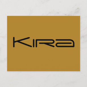 Kira, karakter van Orphan Black, geometrische lett Briefkaart