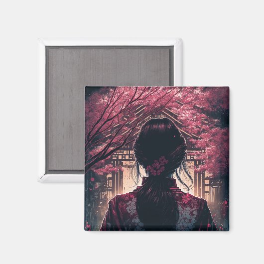 Kira Kirschblüten - Magnet (Voorkant / Achterkant)