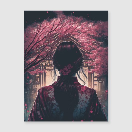 Kira Kirschblüten - Magnetkarte (Voorkant)