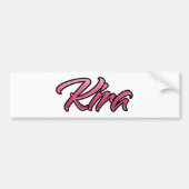 Kira roze Aufkleber-Sticker Bumpersticker (Voorkant)