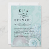 Kira Seashell Dreams Strand Huwelijksaqua Kaart (Voorkant)