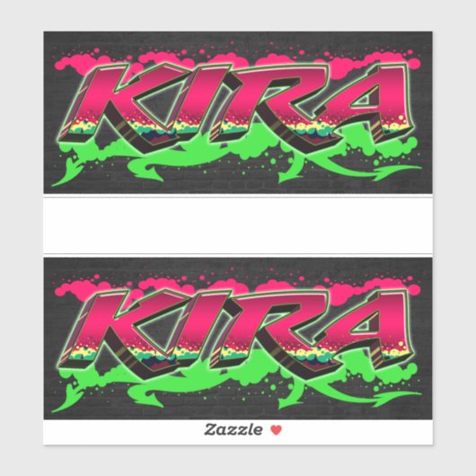 Kira Vorname Name Graffiti Aufkleber Sticker (Vel)