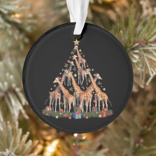 Kiraffe Kerstboom Kerstman Afrikaanse Wilderijnhof Ornament
