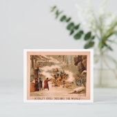 Kiralfy "Around the World" Indische bloedbad Briefkaart (Staand voorkant)