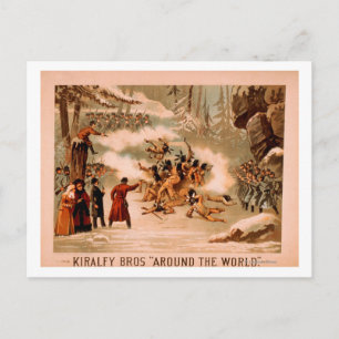 Kiralfy "Around the World" Indische bloedbad Briefkaart