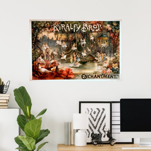 Kiralfy Brothers Enchantment Theatrical Poster (Thuiskantoor)