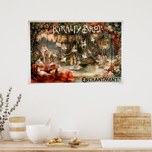 Kiralfy Brothers Enchantment Theatrical Poster (Keuken)