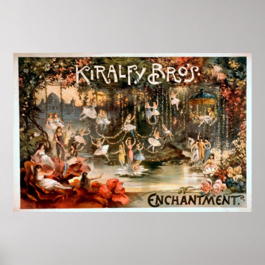 Kiralfy Brothers Enchantment Theatrical Poster (Voorkant)