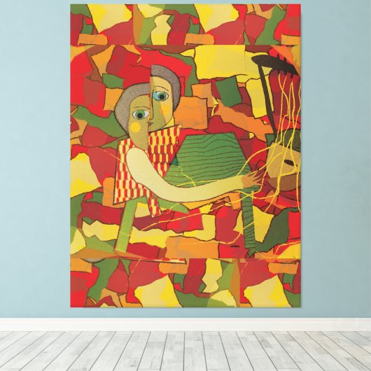 Kirar Melody in Fragments Canvas Afdruk (Insitu (Houten vloer))