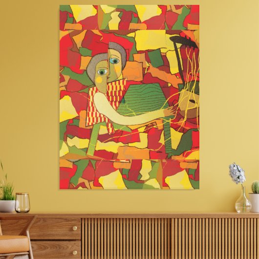 Kirar Melody in Fragments Canvas Afdruk (Insitu (Woonkamer))