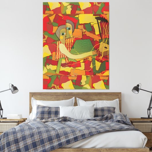 Kirar Melody in Fragments Canvas Afdruk (Insitu (Slaapkamer))