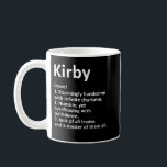 KIRBY Definition Personal Name Funny Birthday Koffiemok<br><div class="desc">KIRBY Definition Personal Name Funny Birthday Gift Idea</div>