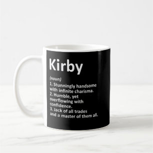 KIRBY Definition Personal Name Funny Birthday Koffiemok