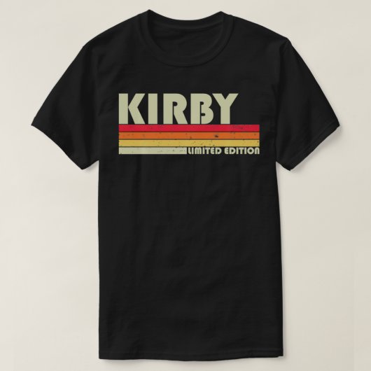 KIRBY Gift Name Personalized Funny Retro  B T-shirt (Design voorkant)