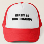KIRBY IS ONZE KAMPIOEN TRUCKER PET (Voorkant)