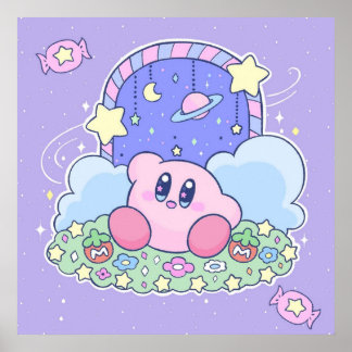 Kirby Magical Door Candyland Poster