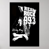 Kirby Ray Poster - Real Rock 99.3 (Voorkant)