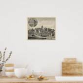 Kirby residentie en Bank, Abilene, Kansas Poster (Keuken)