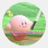 Kirby - sticker (Voorkant)