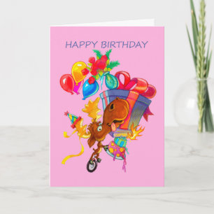 Kirby the Moose Vermoosin' Birthday Card Kaart