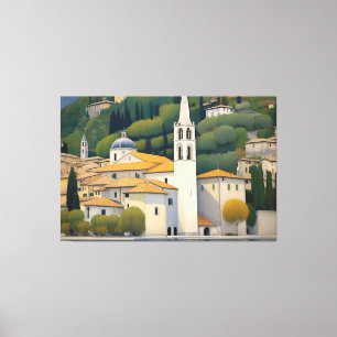 Kirche Cassone Gustav Klimt schilderij boeiend Canvas Afdruk