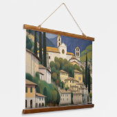 Kirche Cassone Gustav Klimt schilderij Serene Hangend Wandkleed (Gebogen)
