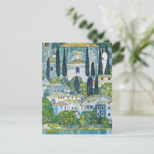 Kirche in Cassone door Gustav Klimt Briefkaart (Staand voorkant)