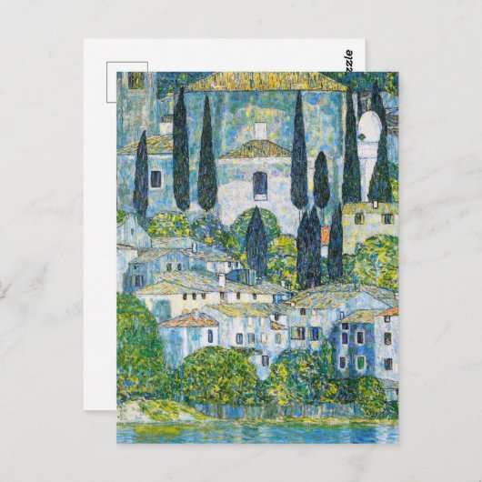 Kirche in Cassone door Gustav Klimt Briefkaart (Voorkant / Achterkant)