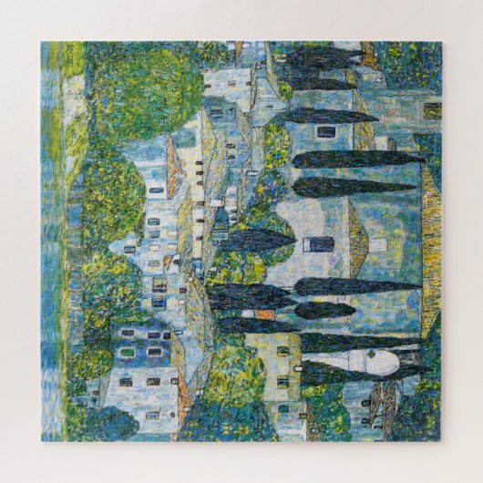 Kirche in Cassone door Gustav Klimt Legpuzzel (Horizontaal)