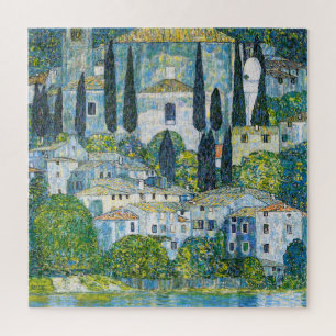 Kirche in Cassone door Gustav Klimt Legpuzzel
