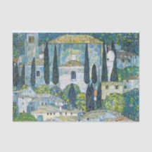 Kirche in Cassone door Gustav Klimt