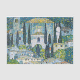 Kirche in Cassone door Gustav Klimt Tissuepapier