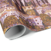 Kirche van de gustav Klimt in Cassone Cadeaupapier (Rol Hoek)