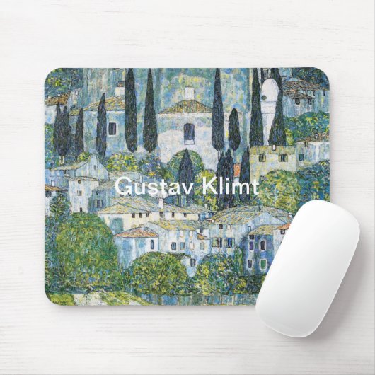 Kirche van Gustav Klimt in Cassone beroemd schilde Muismat (Met muis)