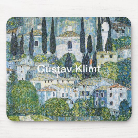 Kirche van Gustav Klimt in Cassone beroemd schilde Muismat (Voorkant)