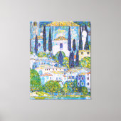 Kirche van Gustav Klimt in Cassone schilderij Canvas Afdruk (Voorkant)