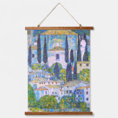 Kirche van Gustav Klimt in Cassone schilderij Hangend Wandkleed (Voorkant)