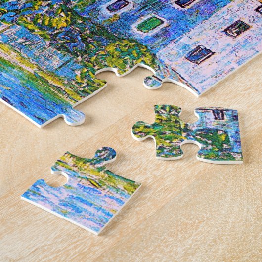 Kirche van Gustav Klimt in Cassone schilderij Legpuzzel (Zijkant)