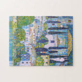 Kirche van Gustav Klimt in Cassone schilderij Legpuzzel (Horizontaal)