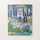 Kirche van Gustav Klimt in Cassone schilderij Legpuzzel (Verticaal)