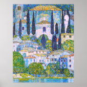 Kirche van Gustav Klimt in Cassone schilderij Poster (Voorkant)