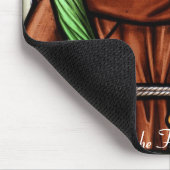 Kirchenfenster La Roche FR Suisse Mousepad Muismat (Hoek)