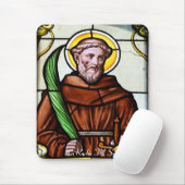 Kirchenfenster La Roche FR Suisse Mousepad Muismat (Met muis)