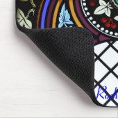 Kirchenfenster La Roche FR Suisse Mousepad Muismat (Hoek)