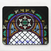 Kirchenfenster La Roche FR Suisse Mousepad Muismat (Voorkant)