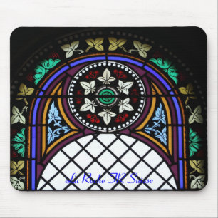 Kirchenfenster La Roche FR Suisse Mousepad Muismat