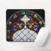 Kirchenfenster La Roche FR Suisse Mousepad Muismat (Met muis)