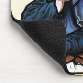 Kirchenfenster La Roche FR Suisse Mousepad Muismat (Hoek)